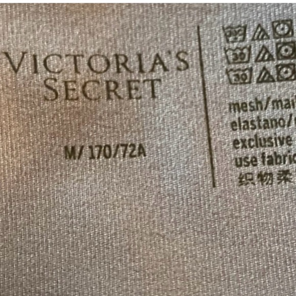 Victoria’s Secret Sport Leggings Lace Up Mesh Leg Purple Blue Size M - Picture 6 of 6